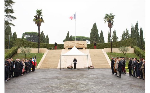 Cérémonie du 11 novembre 2021 - cimetière français de Monte Mario
